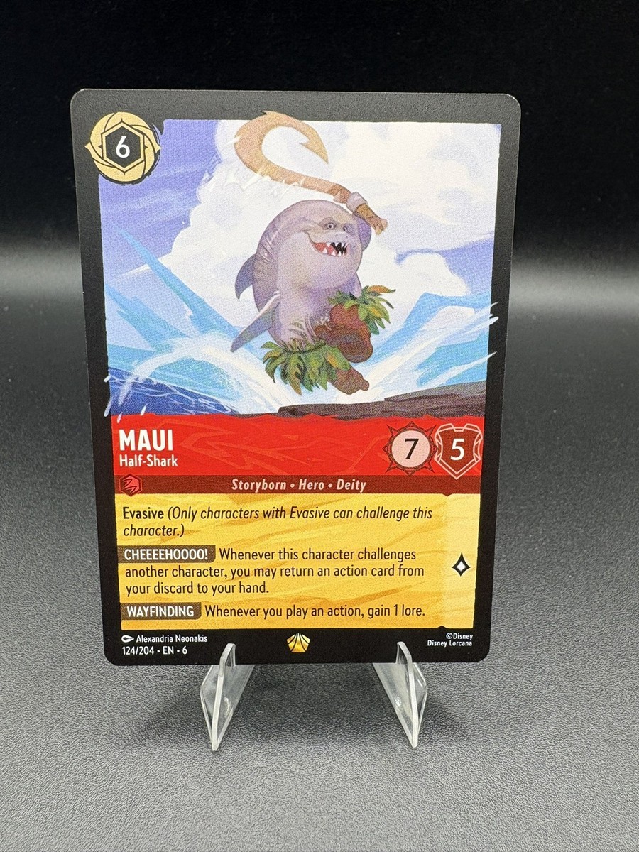 Disney LCG マウイ 124/204 Disney Lorcana Maui Half-Shark Legendary Card 124/204 Azurite Sea