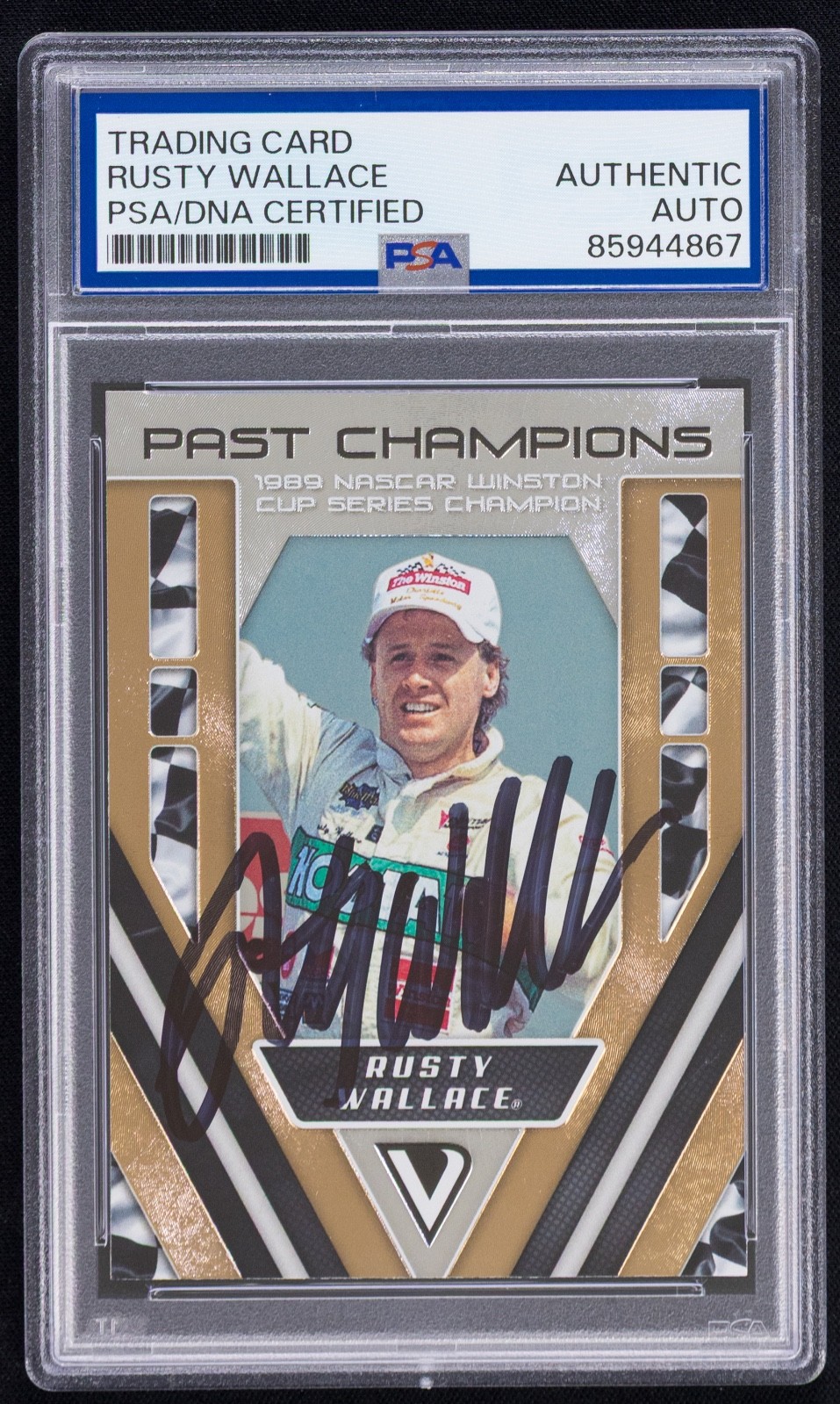 Rusty Wallace Signed 2019 Panini Victory Lane Card #72 (PSA) NASCAR Racing Auto