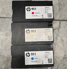 HP 951 Genuine Original Inkjet Cartridges Cyan Magenta Yellow CN050A-52A