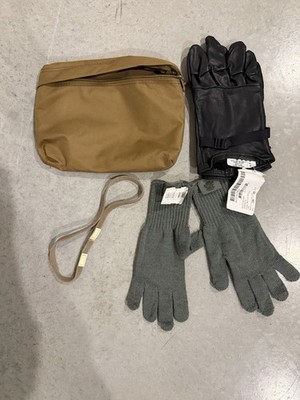 Coyote Brown Admin Pouch with gloves and cat eyes