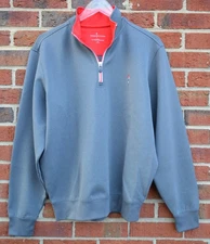 Fairway & Greene Men's Medium Performance Dormie Network Gray 1/4 Zip Pullover