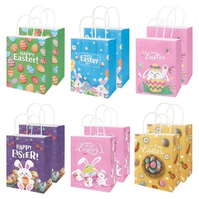 12 PCS Easter Gift Bags with Handles 1 Count (Pack of 12), 12pcs bags 