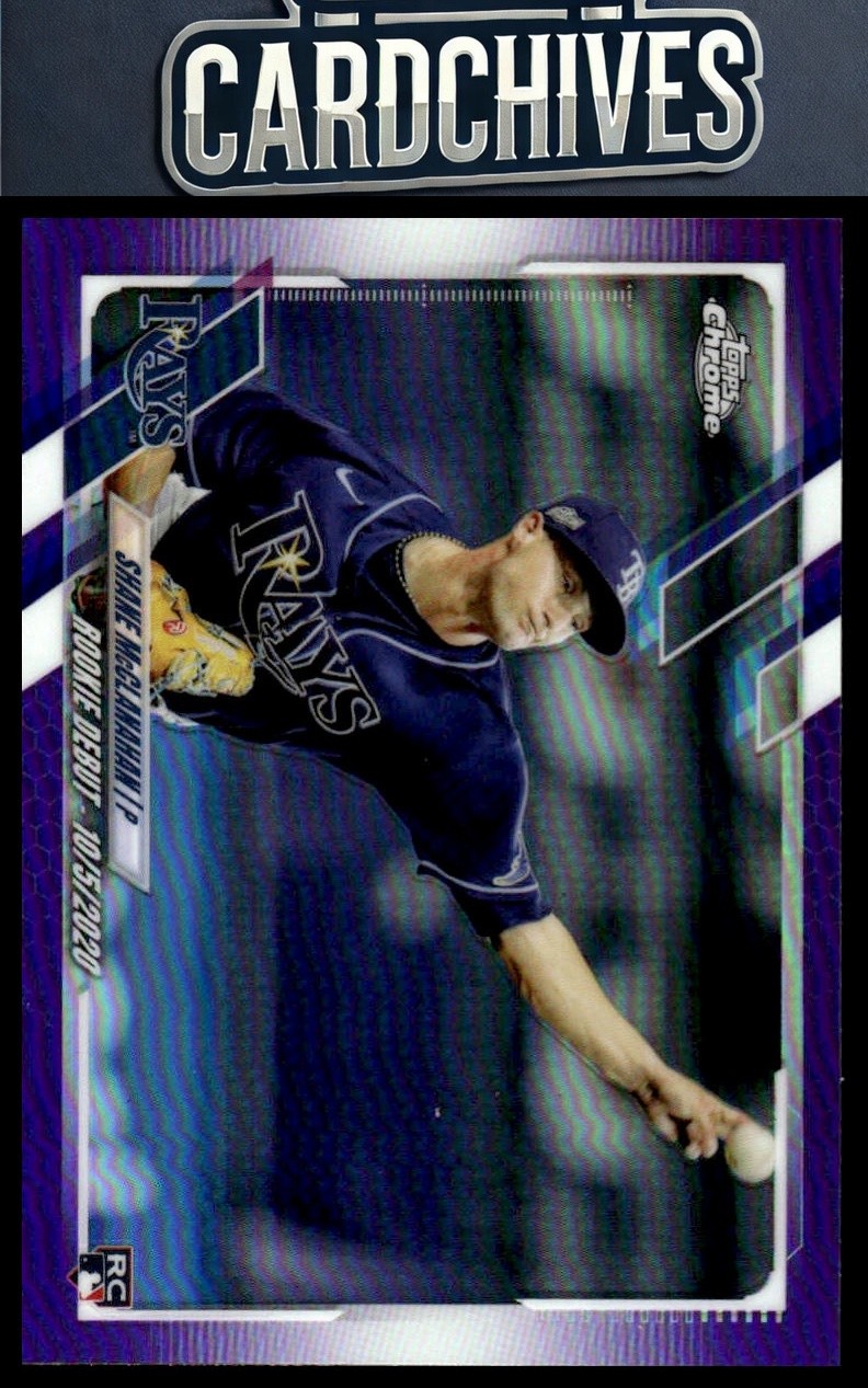 Shane McClanahan 2021 Topps Chrome Update #USC85 Purple Refractor