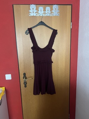 Süßes Sommerkleid in Bordeaux, Gr.S, Zara, Neu!