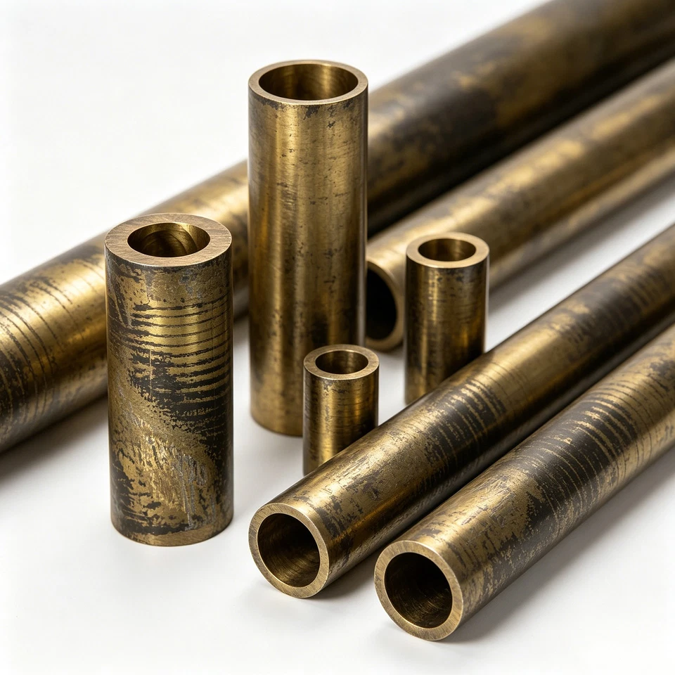 Bronze Rohr CuSn12 Lagerbronze Rundrohr Buchse Rg7 Hohlstange Meterware 25-250mm - Bild 1 von 4
