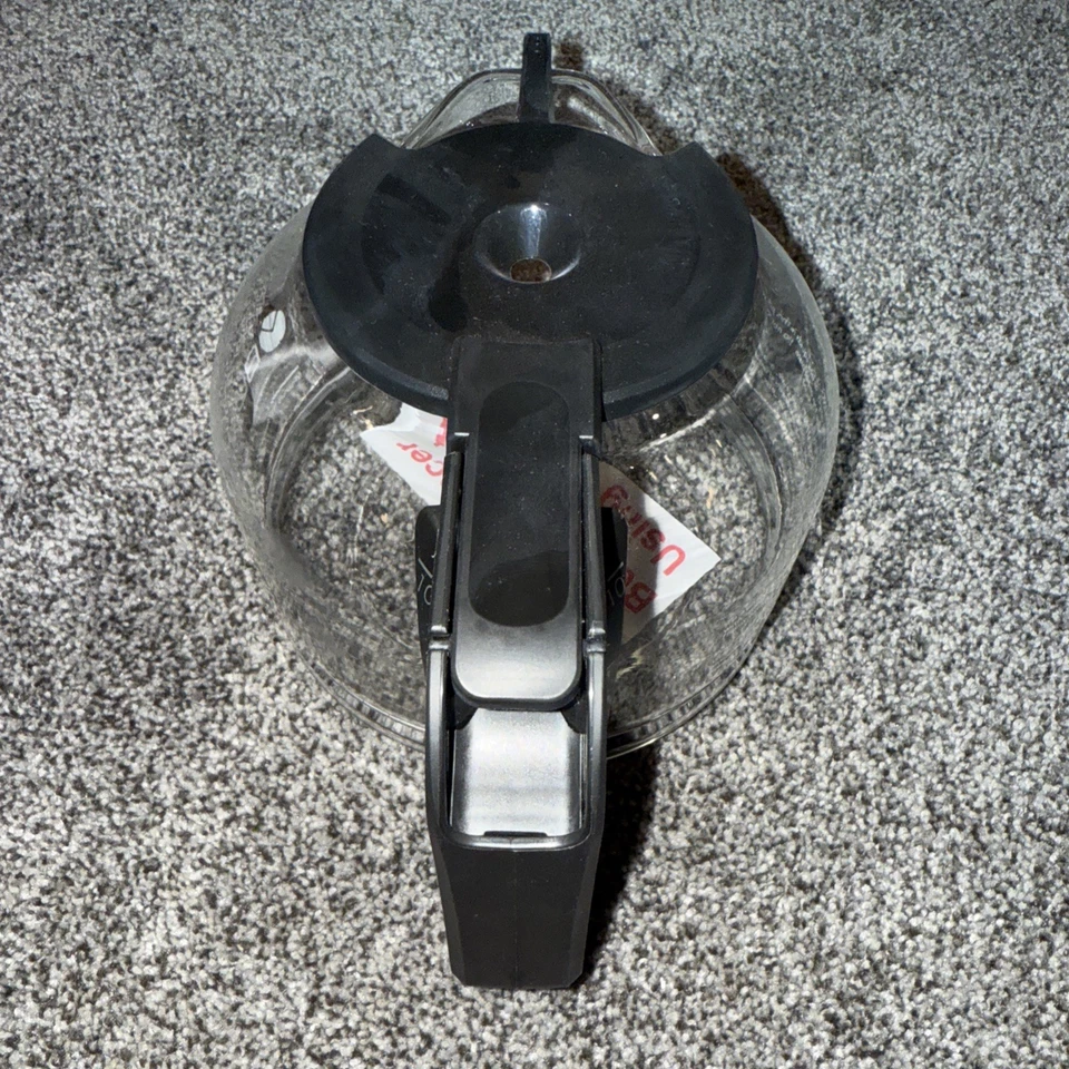 Bunn NHS Replacement 10 Cup Glass Coffee Carafe Black Lid, Handle - Image 4 of 4