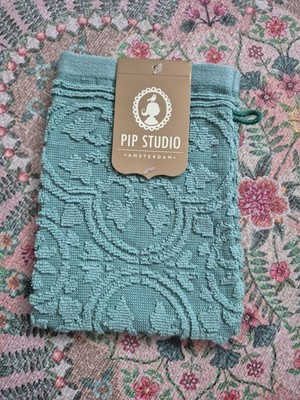 NEU Pip Studio Waschlappen Tile De Pip Green Grün 16x22 Cm Frottee Baumwolle 