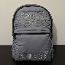 Zaino Kenzo Tiger Capsule Expedition imbottito nylon grigio antracite ricamato