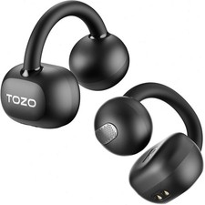 TOZO OpenEarRing Headphones Lightweight Comfort Open Ear Clip Wireless Earbuds