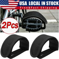 2Pcs Bicycle Pedal Strap Adjustable Anti-slip Cycling Stirrups Bike Foot Holder