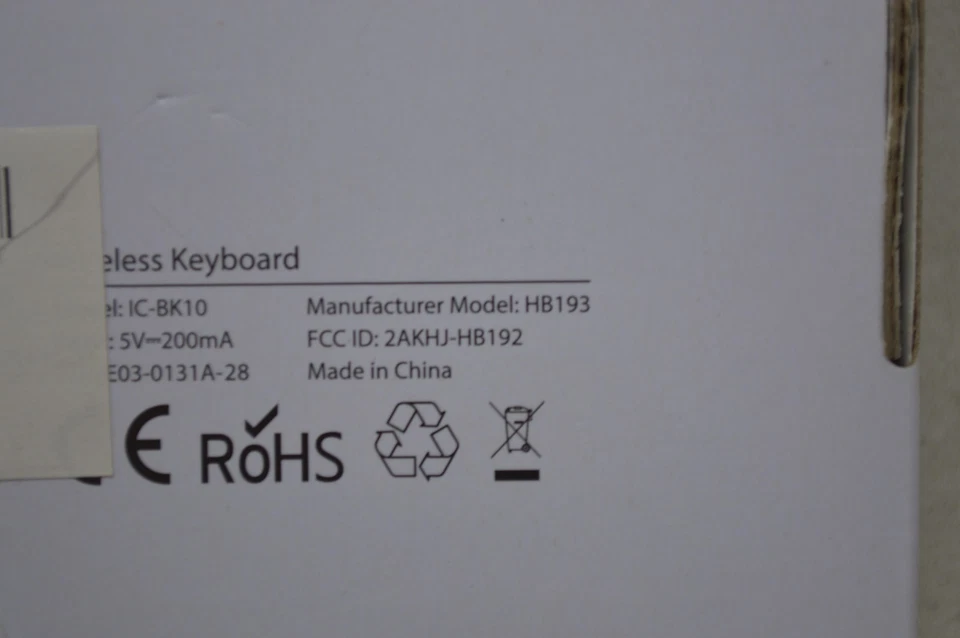 iClever IC-BK10 Bluetooth Universal Ultra-thin Keyboard - Black *New Unused* - Image 4 of 4