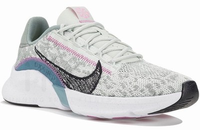 Nike Women's Super Rep Size 9- Light Silver, Black, Mica Green-Training Shoes