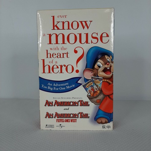 An American Tail Fievel Goes West 2 Pack Movie CD Limited Edition VHS - Picture 3 of 12