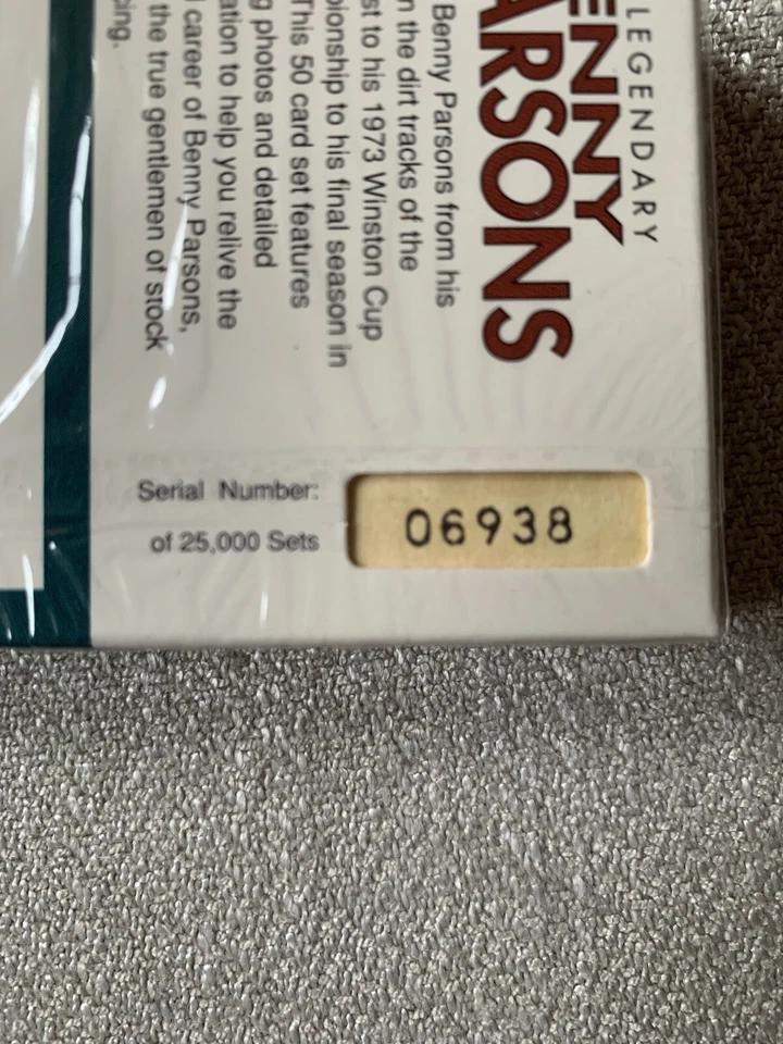 The Legendary Benny Parsons Limited Edition 1992 Traks 50 Racing Card Set - Image 2 of 4