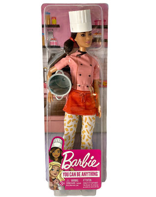 Barbie You Can Be Anything Pasta Master Chef Italian Career Doll 2020 NEW Mattel