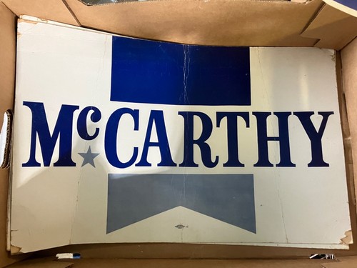 BOX LOT VTG POLITICAL POSTERS BUMPER STICKERS NIXON FORD MCCARTHY ERA 60s 70s - Picture 7 of 8