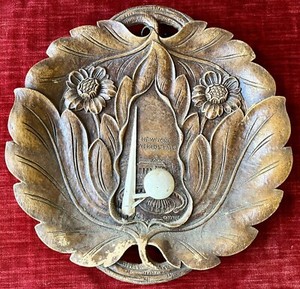 Vintage 1939 New York World’s Fair Syroco Wood Plate Trylon Perisphere NYWF