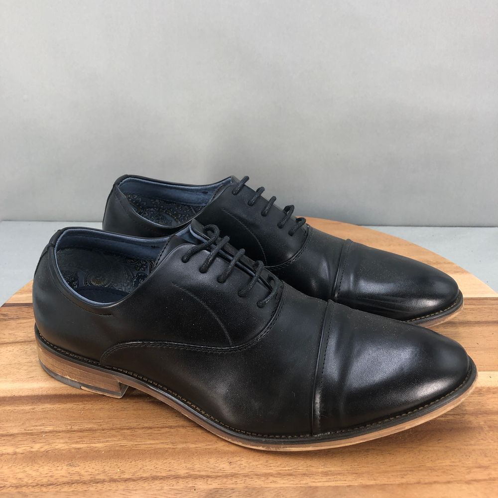 SAOLA Scarpe eleganti Oxford Bruno Marc Louis punta cappuccio uomo 10 5 nere comode stringate