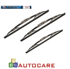 Bosch Superplus Front + Rear Window Wiper Blades For VW Polo 6N2
