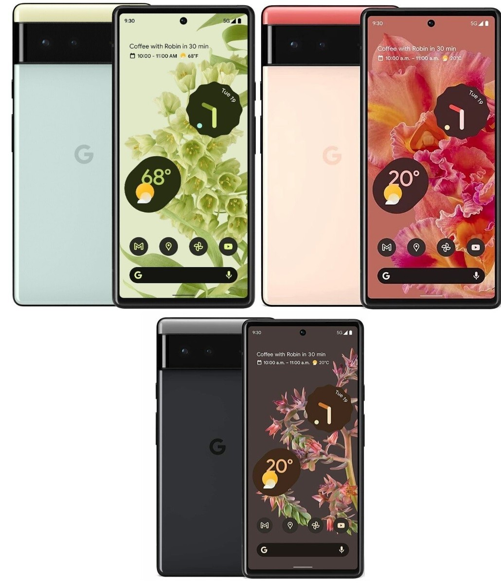 Google Pixel 6 5G Android Phone Unlocked Smartphone 128GB