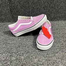 Vans Old Skool Women  s Cute Pink Low Top Suede Shoes Sneakers Size 7