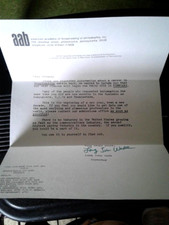 1970 SIGNED LETTER &ENVELOPE DISC JOCKEY LONG JOHN WADE WFIL RADIO: PHILADELPHIA