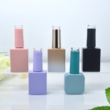 10/15ml Empty Nail Polish Bottle Glass Bottles with Brush Nail Gel Container