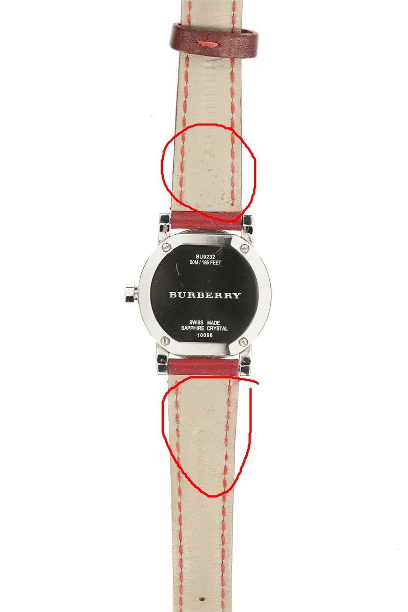 美品　Burberry 腕時計　BU1320 稼働 BURBERRY BU1320 スクエア 腕時計 電池新品 クォーツ