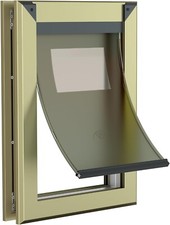 Aluminum Dog Door 100lb Pet Weatherproof Durable Frame Magnetic Flap Lock Large