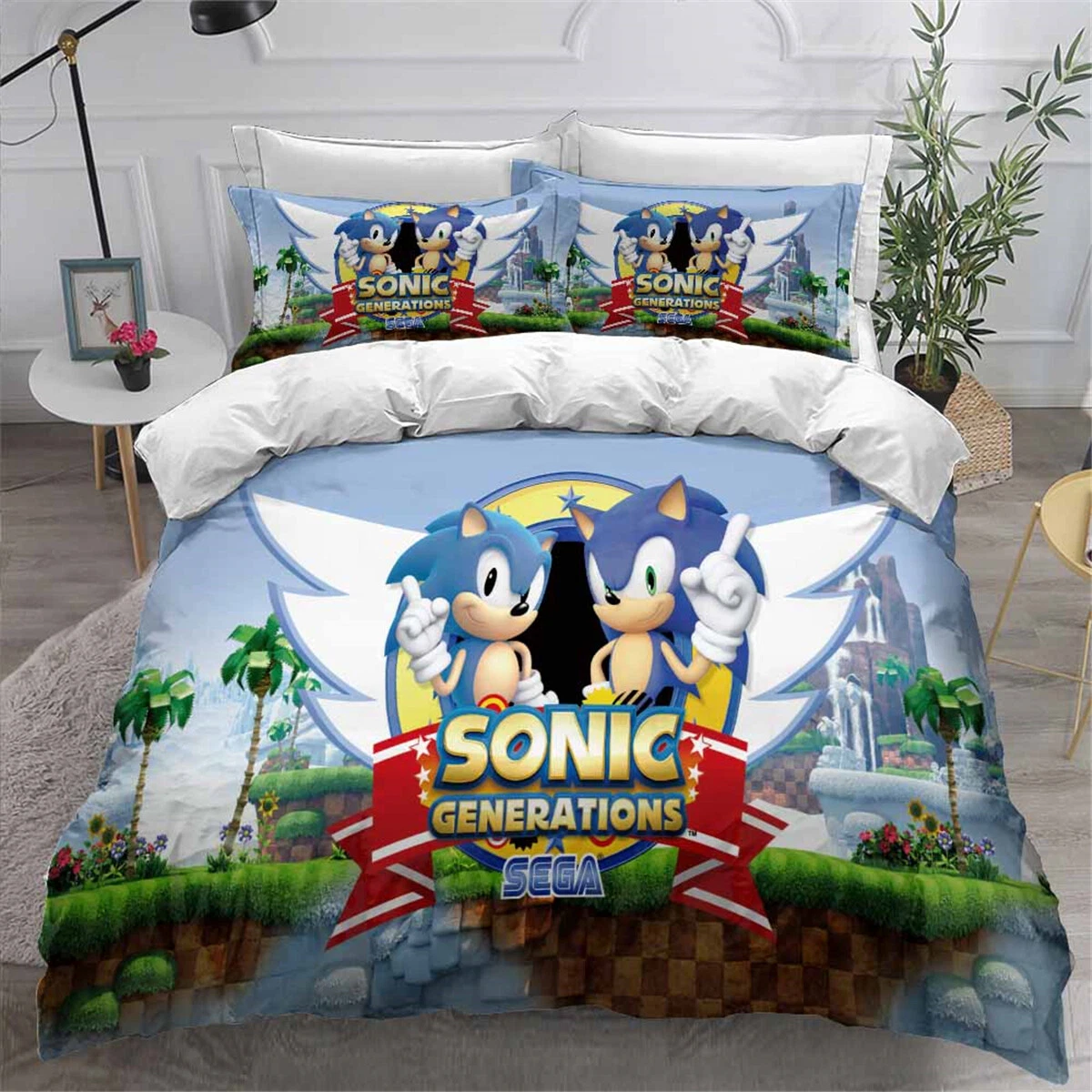 Sonic The Hedgehog Bedding Set, Bedroom Decoration
