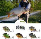 5Pcs Fishing Lures 6cm 15g Mini Wobbler Fishing Lure Artificial Hard Bait w/Box