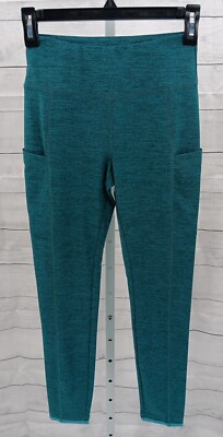 Vineyard Vines Wom Heathered Performance Legging, Size S, Deep Juniper (2-AE5)