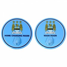 Manchester City Metal Sign Door Robe Hanging Hooks