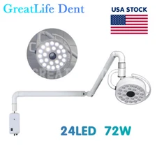 72W 24 LED Ceiling Mounted Dental Surgical Shadowless Lamp Exam Cold Light 