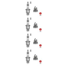 4x NGK 5944 Zündkerze für Opel Skoda Fiat Porsche DAF Dacia Bedford ARO Talbot