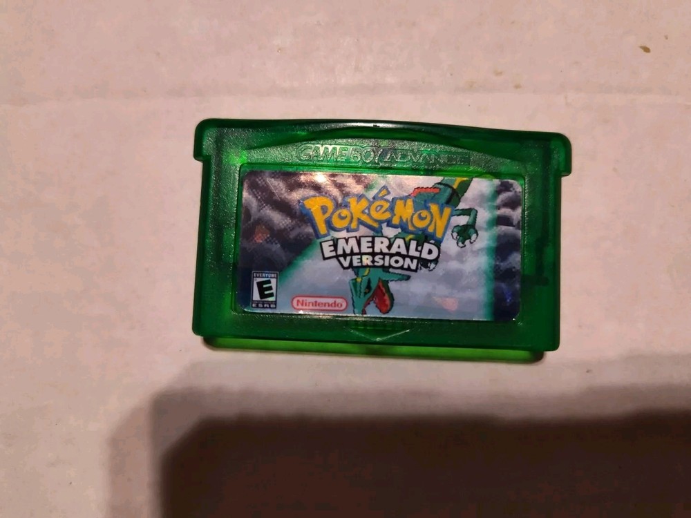 Pokemon Emerald Authentic Works And Saves Battery Replaced And Sticker Replaced