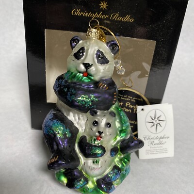 Christopher Radko Panda Love Smithsonian National Zoo  display picture 1