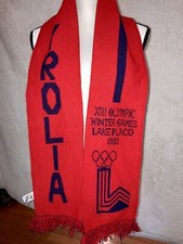 Vintage XIII Olympic Winter Games Lake Placid NY 1980 Tyrolia Scarf