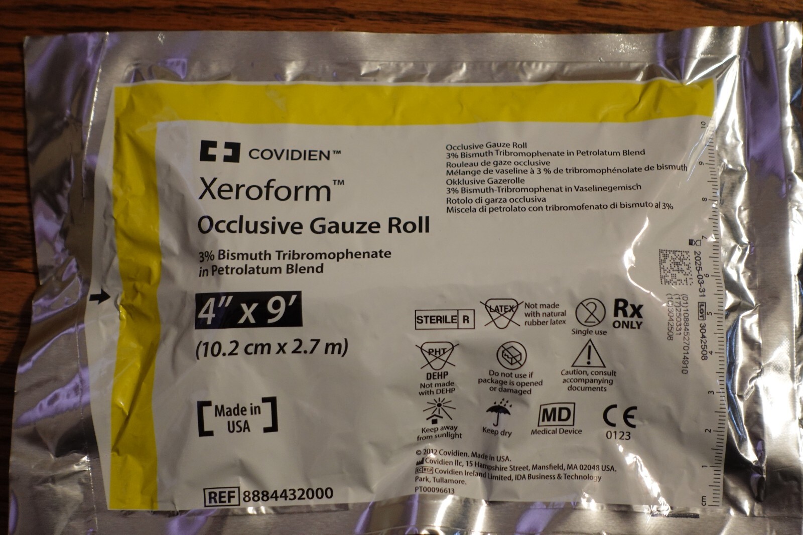 XEROFORM OCCLUSIVE GAUZE ROLL 4" X 9' eBay