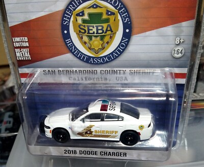 Greenlight Pursuit 1/64 2018 Dodge Charger San Bernardino County