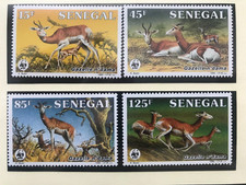 Senegal 1986 WWF Set Damagazelle MNH