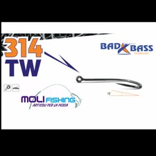 AMO PESCA SURFCASTING BOLOGNESE BAD BASS 314 TW TWIST CON PUNTA DECENTRATA NEW