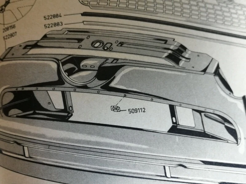 Ford Taunus 12m G13 Weltkugel Frontzierleiste Clip Zierleistenclip Oldtimer NEU - Изображение 3 из 3