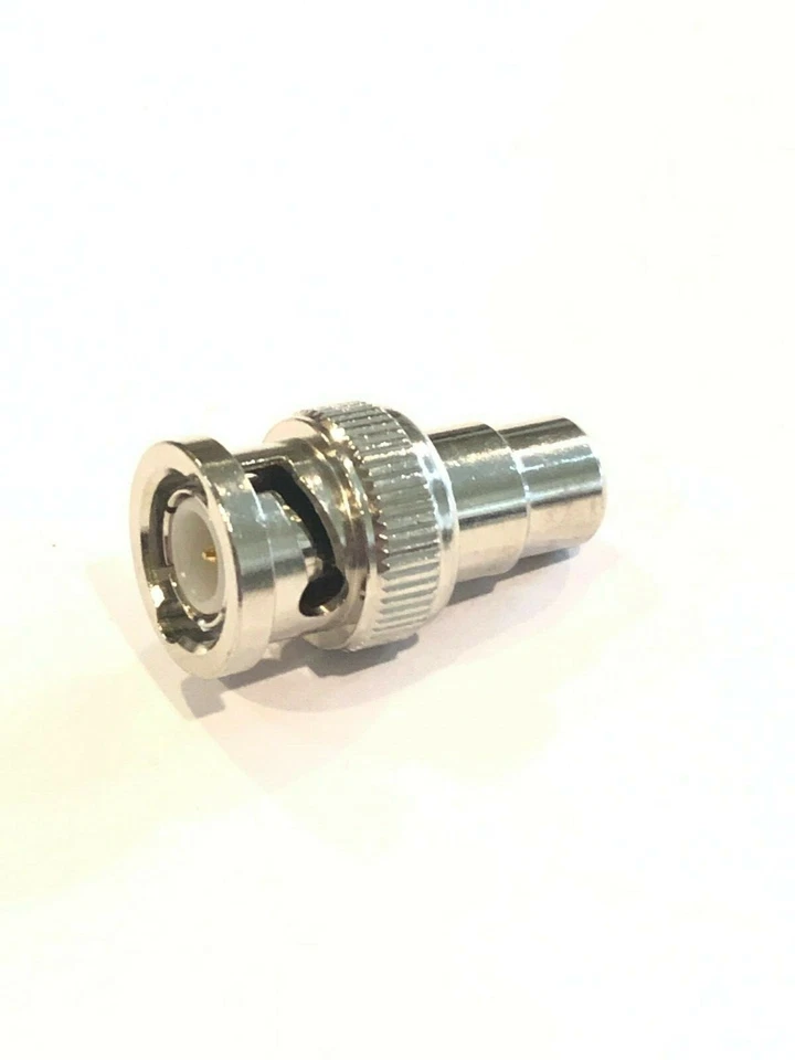 Pack of (3) BNC Male British Naval Connector to Female RCA Connector Adapter - Image 3 of 4