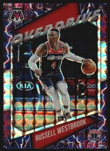 2020-21 Panini Mosaic Overdrive Prizm SP 15 Russell Westbrook Washington Wizards
