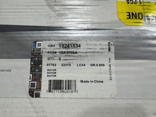 2007-2020 CHEVY SUBURBAN/TAHOE/YUKON/ESCALADE NON-COATED FRONT DISC ROTOR OEM - Picture 4 of 7