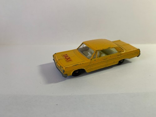 Matchbox Lesney #20 Chevrolet Impala Taxi Yellow - Afbeelding 2 van 8