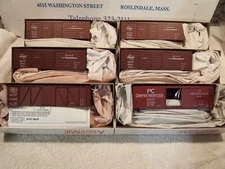 ACCURAIL  6-PACK MILWAUKEE ROAD 1960'  HIAWATHA ERA BOX CARS ALL DIFFERANT  #'S