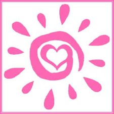 30 Custom Pink Abstract Heart Sun Art Personalized Address Labels