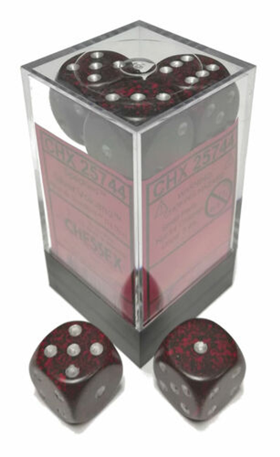 Шахматные кости Серебро Volcano 16 мм D6 в крапинку толщиной 3 Дм3 12 карат CHX25744 1790₽